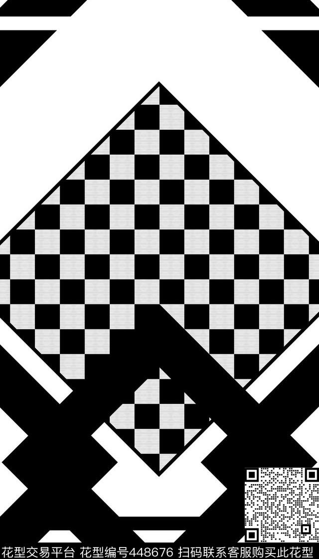 线条几何抽象传统印花华亿平台下载（图片编号: 448676） - 瓦栏（Walan）