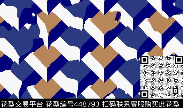男装花几何方块碎乱块传统印花华亿平台下载（图片编号: 448793） - 瓦栏（Walan）