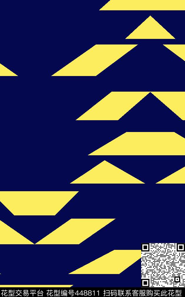 男装衬衫大牌几何对称华亿平台传统印花华亿平台下载（图片编号: 448811） - 瓦栏（Walan）