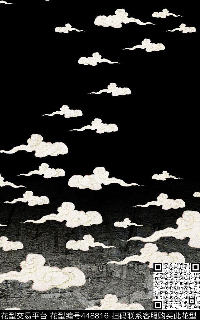 流行时尚男装秋冬外套羽绒服数码印花华亿平台下载（图片编号: 448816） - 瓦栏（Walan）