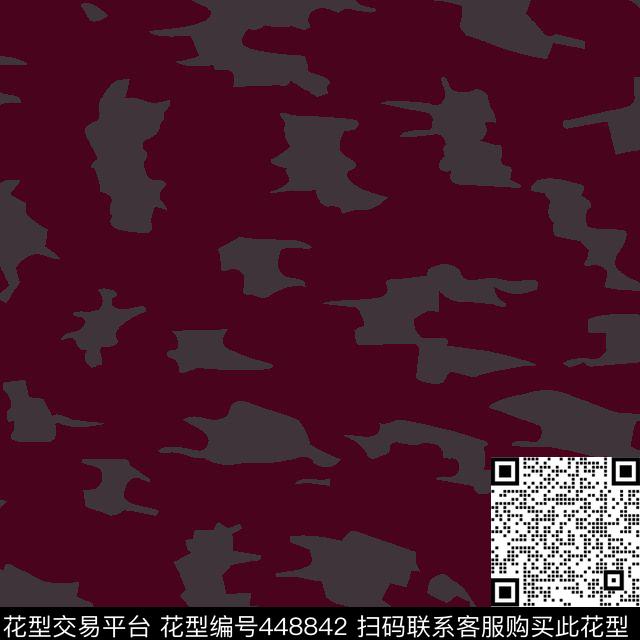 大牌几何男装衬衫碎乱块状花传统印花华亿平台下载（图片编号: 448842） - 瓦栏（Walan）