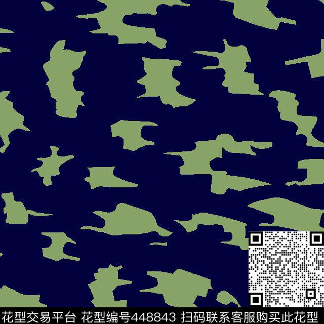 男装衬衫大牌几何碎乱块状花传统印花华亿平台下载（图片编号: 448843） - 瓦栏（Walan）