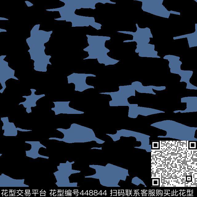 男装衬衫大牌几何碎乱块状花传统印花华亿平台下载（图片编号: 448844） - 瓦栏（Walan）