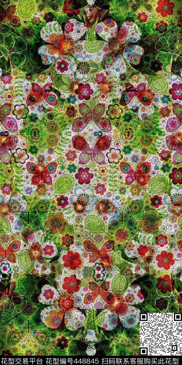 流行时尚数码印花华亿平台下载（图片编号: 448845） - 瓦栏（Walan）