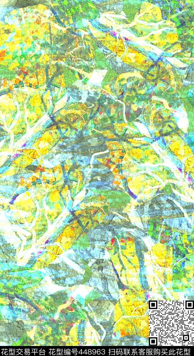 现代热带风休闲数码印花华亿平台下载（图片编号: 448963） - 瓦栏（Walan）