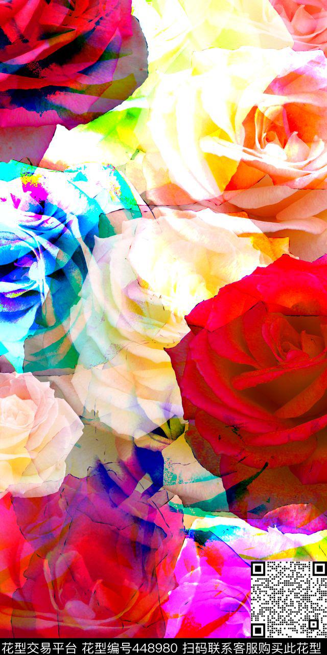 风情元素花数码印花华亿平台下载（图片编号: 448980） - 瓦栏（Walan）