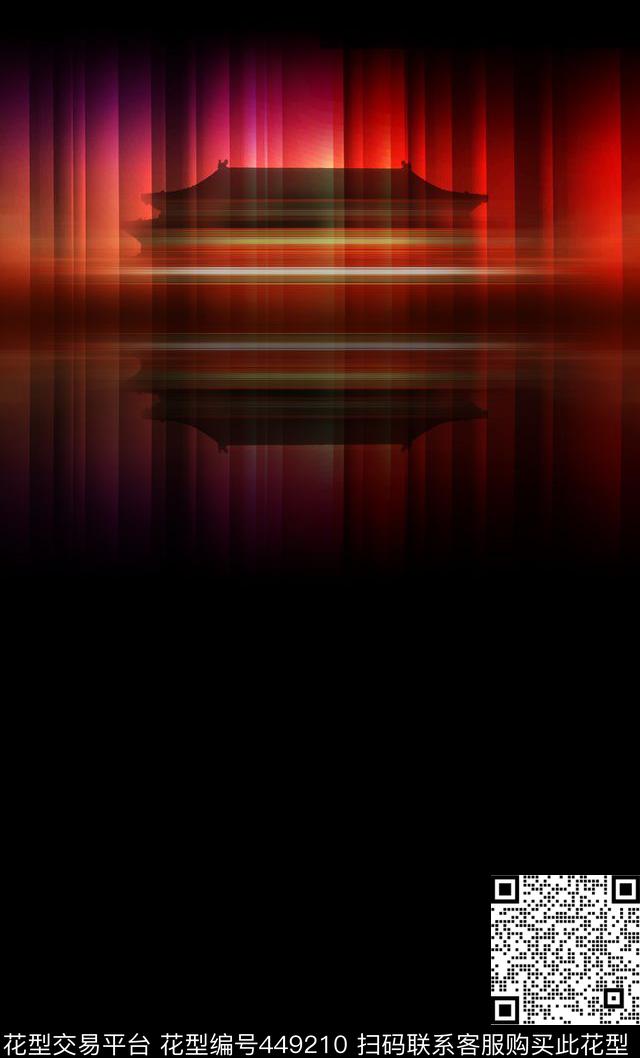 京城北京夜色数码印花华亿平台下载（图片编号: 449210） - 瓦栏（Walan）