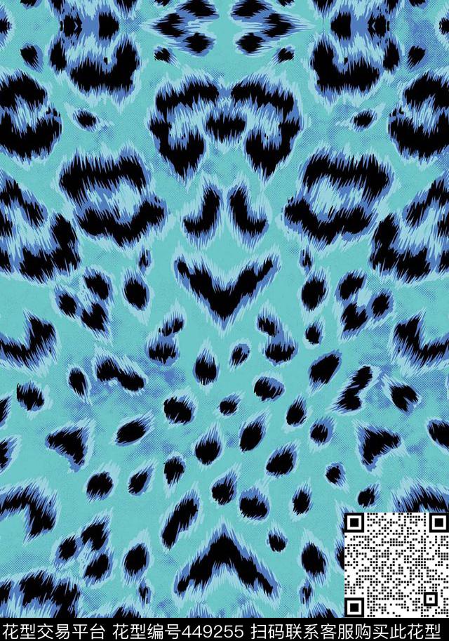 潮流豹纹精美传统印花华亿平台下载（图片编号: 449255） - 瓦栏（Walan）