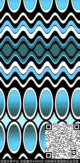 抽象几何精美传统印花华亿平台下载（图片编号: 449256） - 瓦栏（Walan）