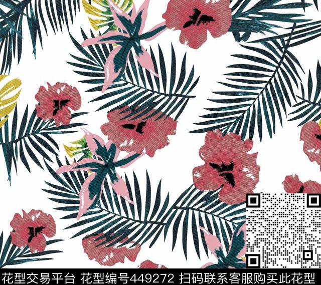 复古花草素雅传统印花华亿平台下载（图片编号: 449272） - 瓦栏（Walan）