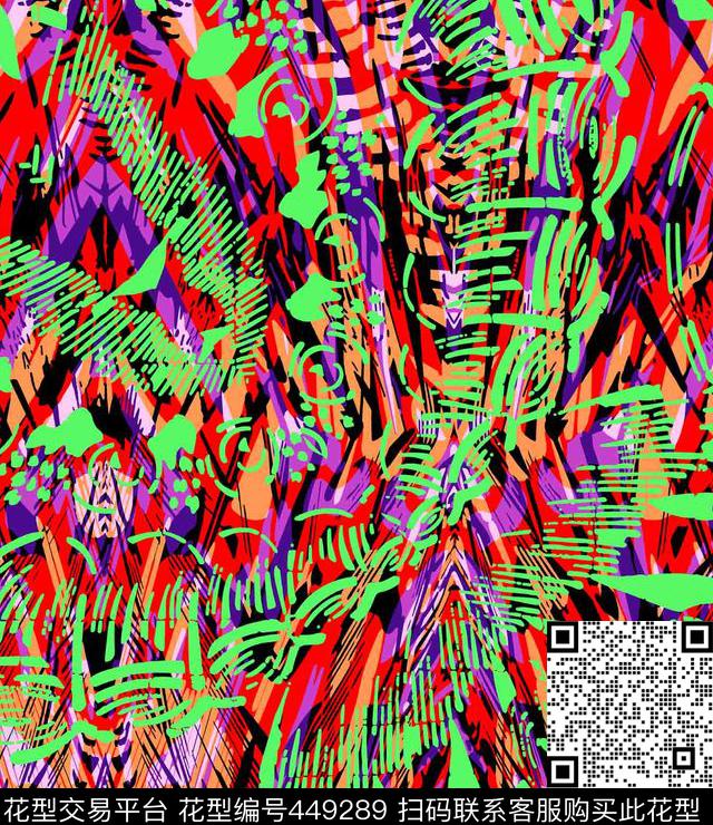 潮流几何精美传统印花华亿平台下载（图片编号: 449289） - 瓦栏（Walan）