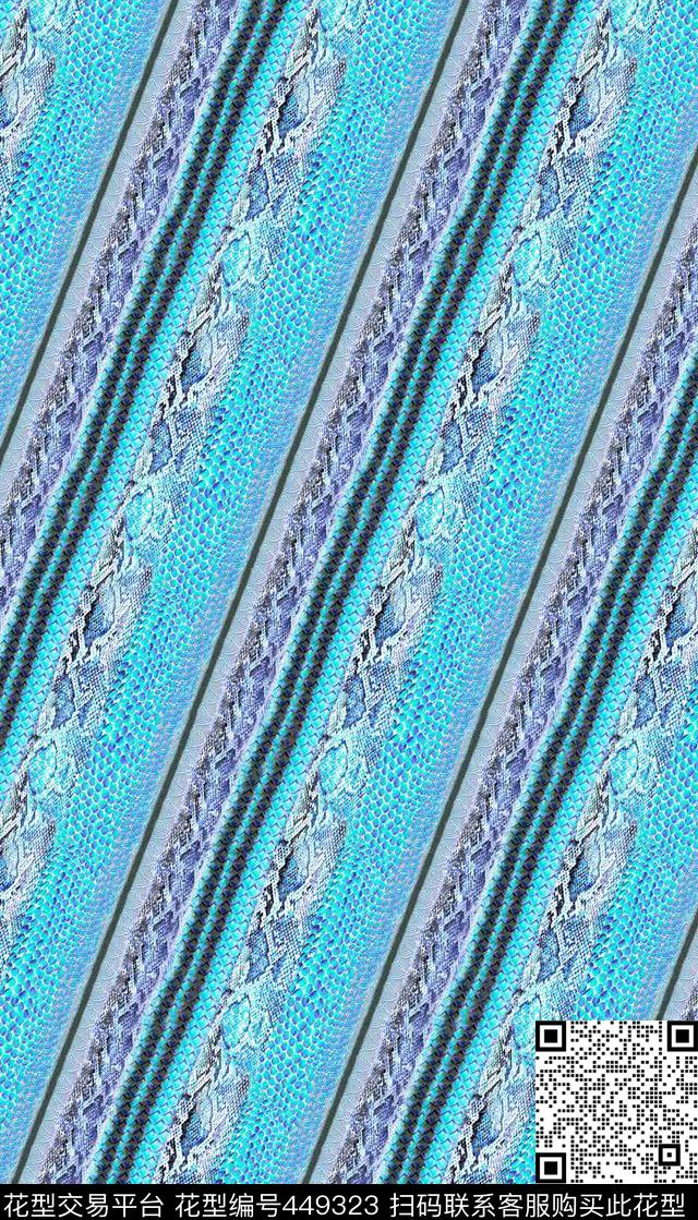 潮流蛇纹精美传统印花华亿平台下载（图片编号: 449323） - 瓦栏（Walan）