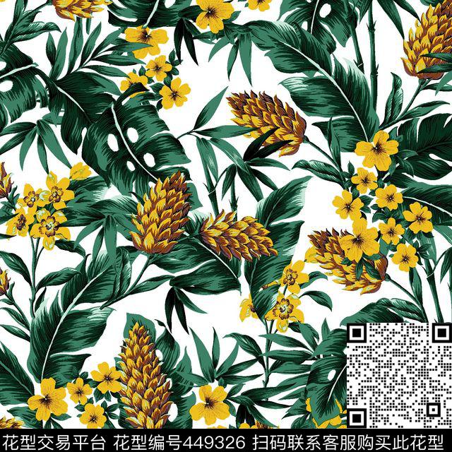 复古花草素雅传统印花华亿平台下载（图片编号: 449326） - 瓦栏（Walan）