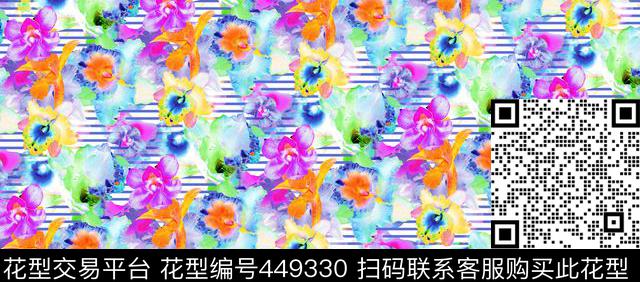 潮流花草精美传统印花华亿平台下载（图片编号: 449330） - 瓦栏（Walan）