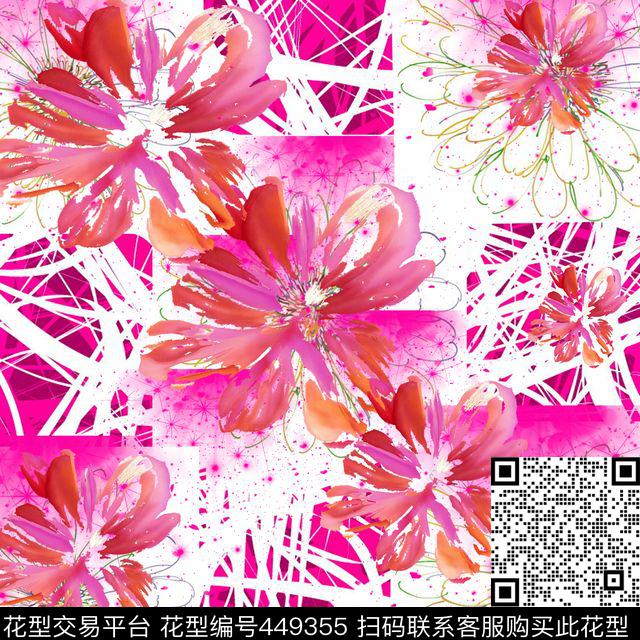 数码印花中国风流行数码印花华亿平台下载（图片编号: 449355） - 瓦栏（Walan）