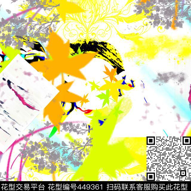 抽象民族风田园风数码印花华亿平台下载（图片编号: 449361） - 瓦栏（Walan）