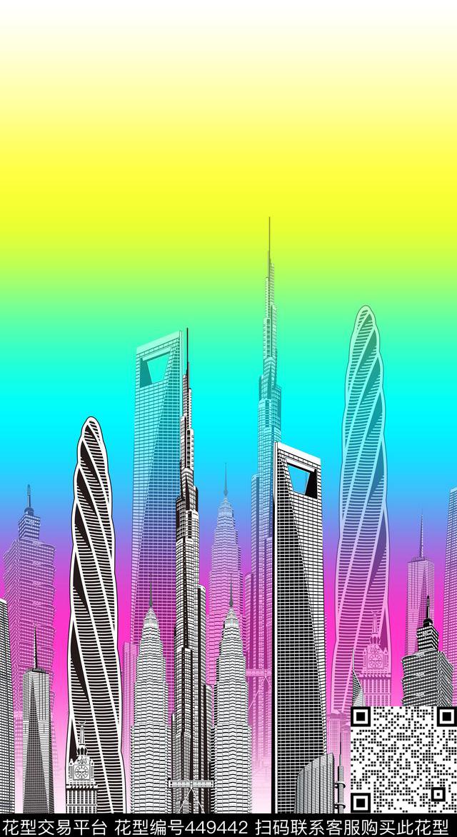 世界顶尖高楼数码印花华亿平台下载（图片编号: 449442） - 瓦栏（Walan）