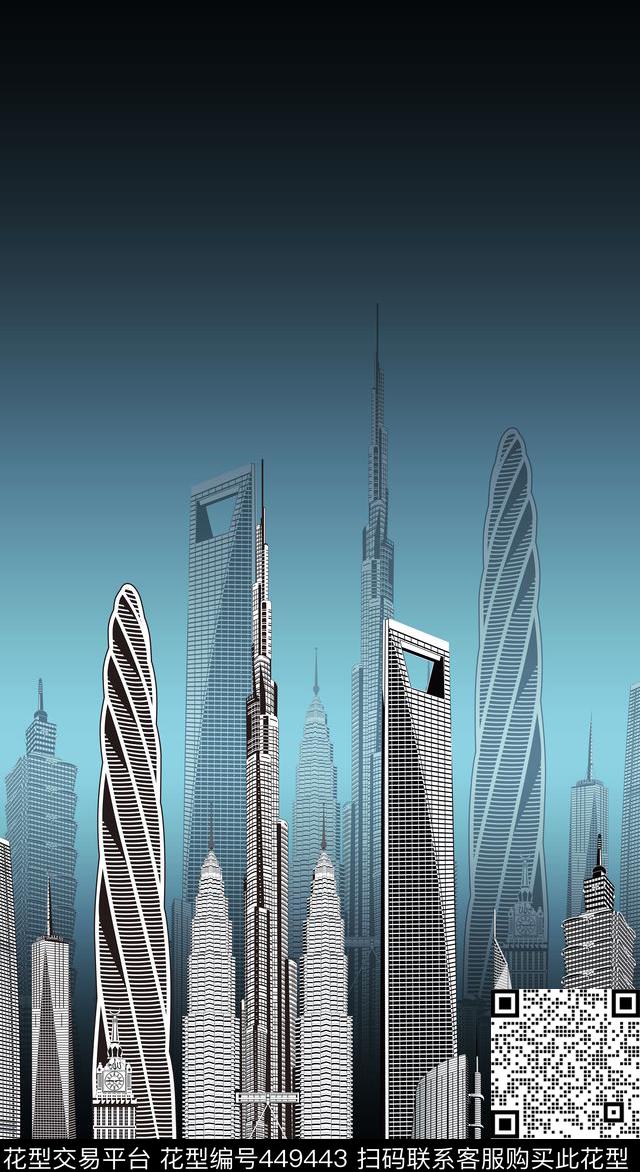 世界顶尖高楼数码印花华亿平台下载（图片编号: 449443） - 瓦栏（Walan）