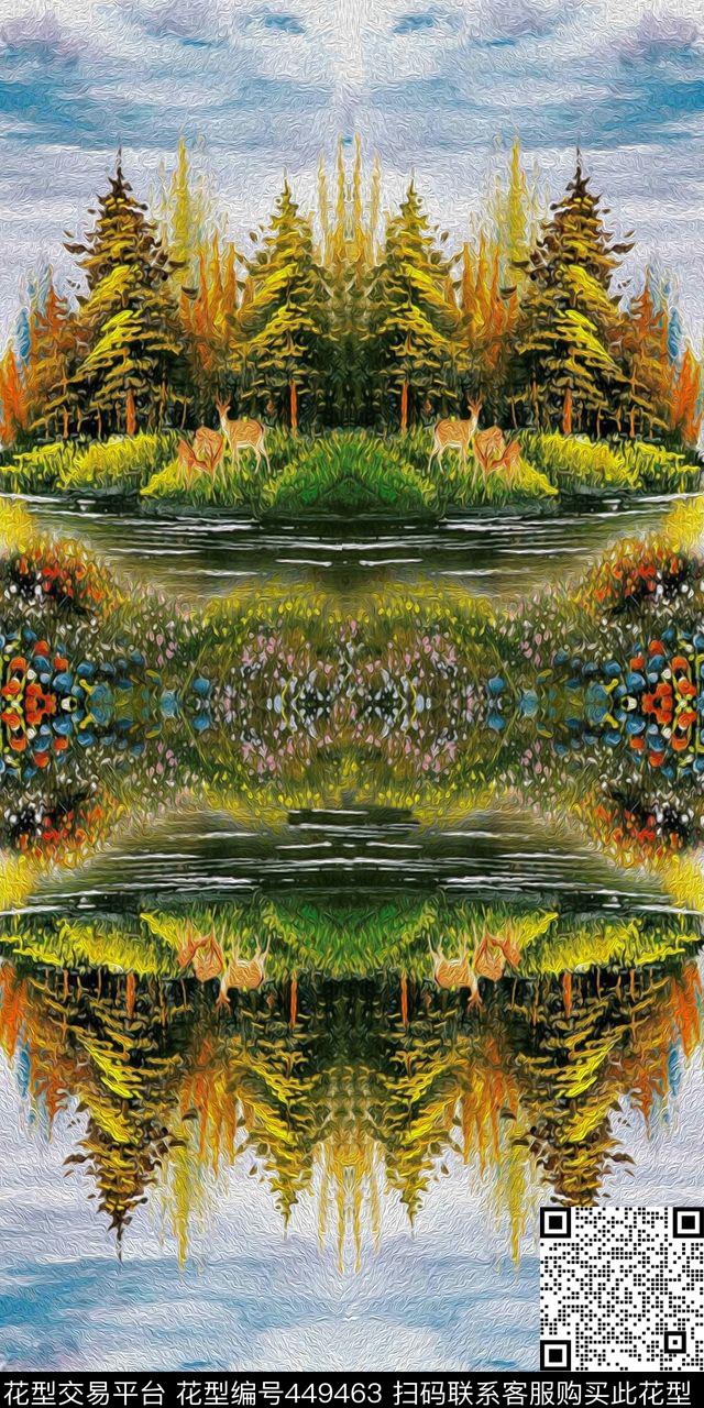 时尚潮流现代数码印花华亿平台下载（图片编号: 449463） - 瓦栏（Walan）