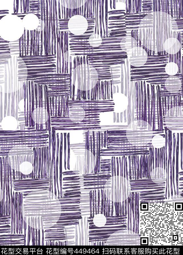 波点几何流行时尚数码印花华亿平台下载（图片编号: 449464） - 瓦栏（Walan）