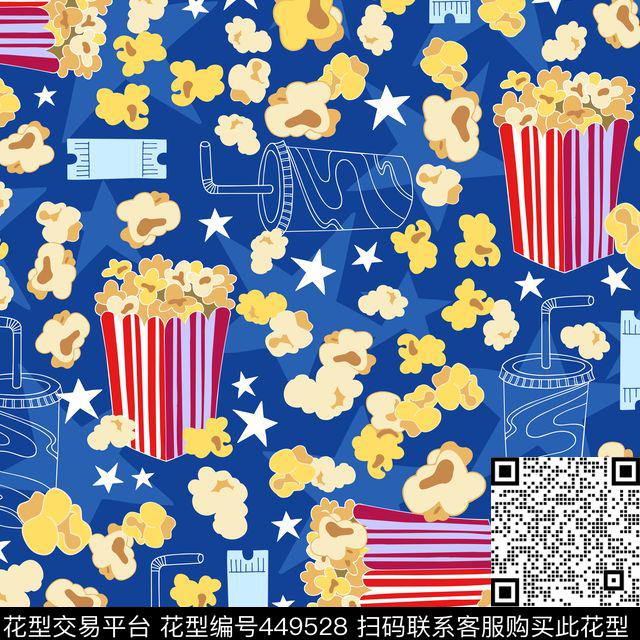 休闲食物爆米花食物薯条爆米花传统印花华亿平台下载（图片编号: 449528） - 瓦栏（Walan）