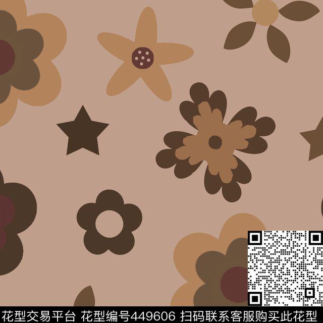 花朵田园现代传统印花华亿平台下载（图片编号: 449606） - 瓦栏（Walan）