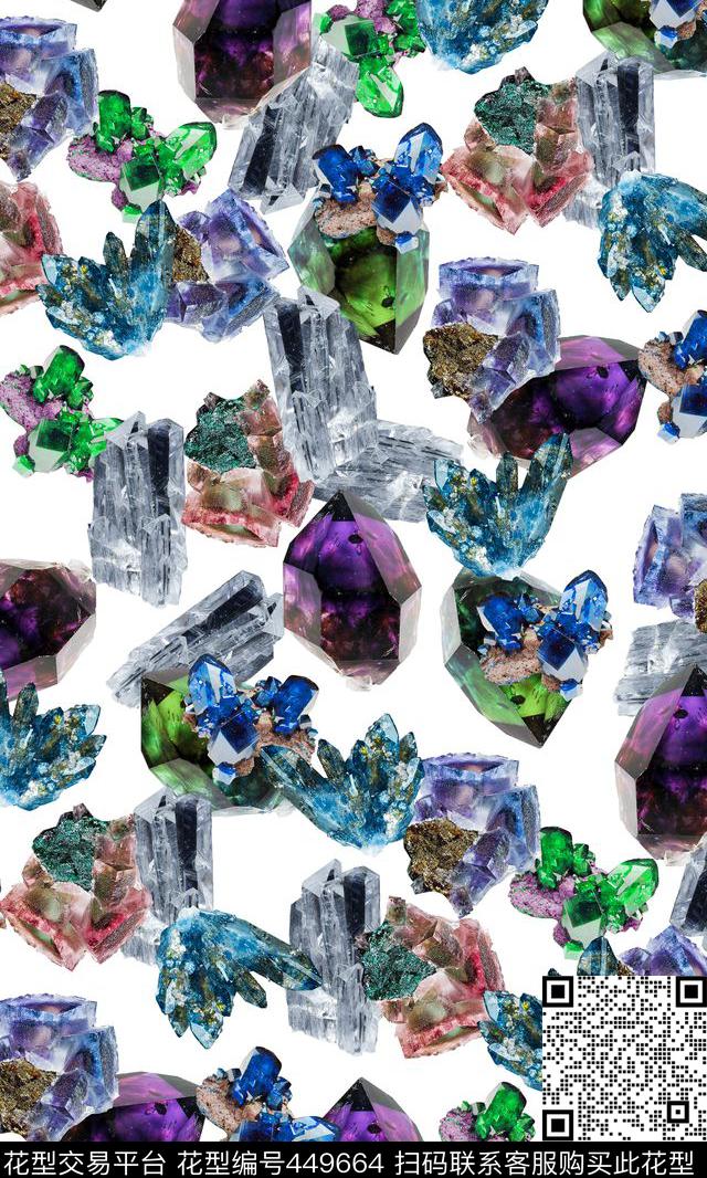 晶石组合矿石晶石、七彩色数码印花华亿平台下载（图片编号: 449664） - 瓦栏（Walan）