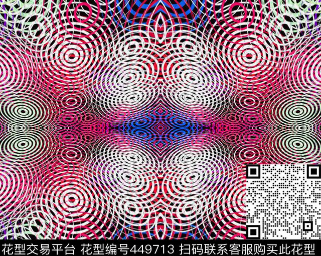 零点--泳装零点--抽象时尚数码印花华亿平台下载（图片编号: 449713） - 瓦栏（Walan）