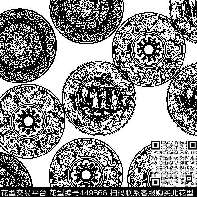 大气男装商务衬衫盘子传统印花华亿平台下载（图片编号: 449866） - 瓦栏（Walan）