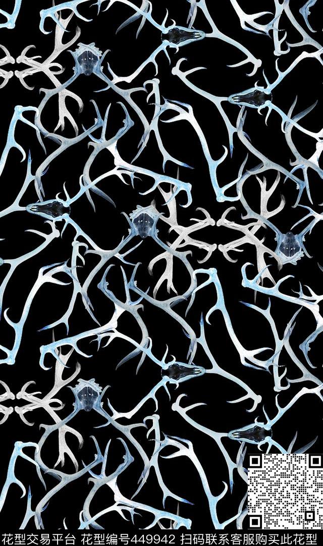 创意时尚动物流行时尚传统印花华亿平台下载（图片编号: 449942） - 瓦栏（Walan）