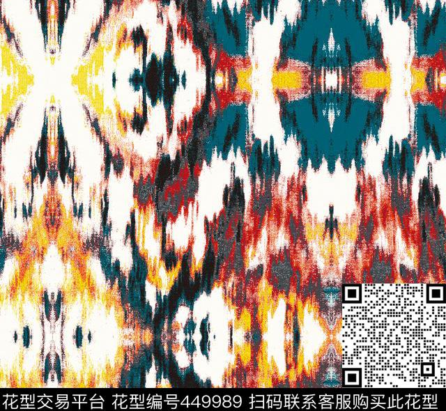 抽象几何菱形传统印花华亿平台下载（图片编号: 449989） - 瓦栏（Walan）