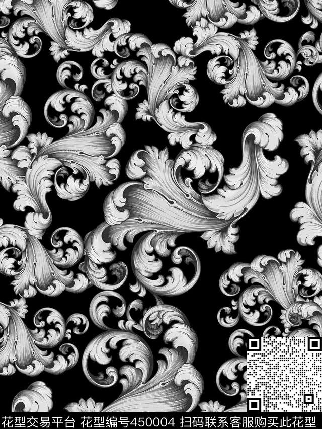 大牌男装欧式花纹传统印花华亿平台下载（图片编号: 450004） - 瓦栏（Walan）