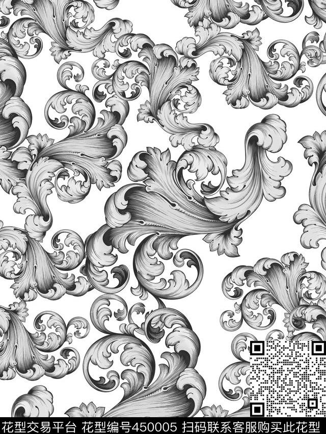 时尚欧美大牌男装传统印花华亿平台下载（图片编号: 450005） - 瓦栏（Walan）