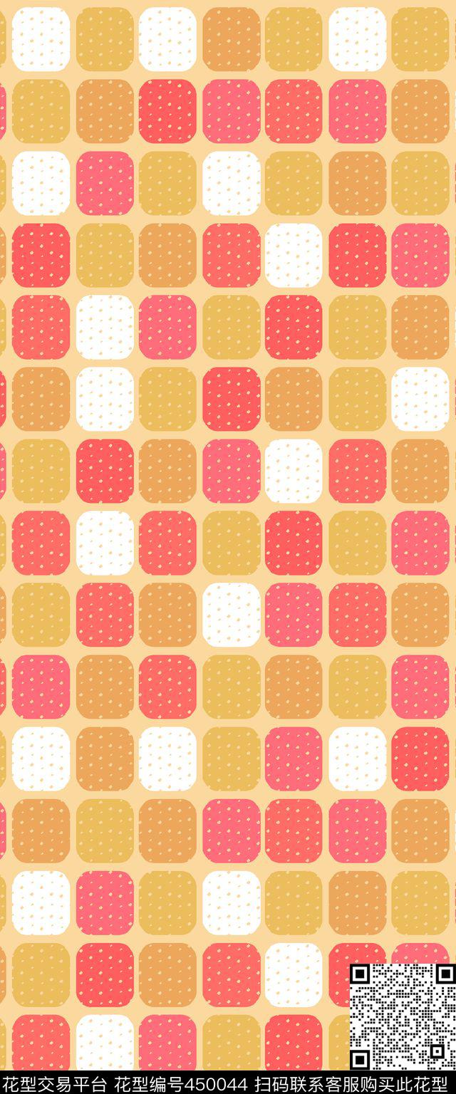 波点格子怀旧传统印花华亿平台下载（图片编号: 450044） - 瓦栏（Walan）