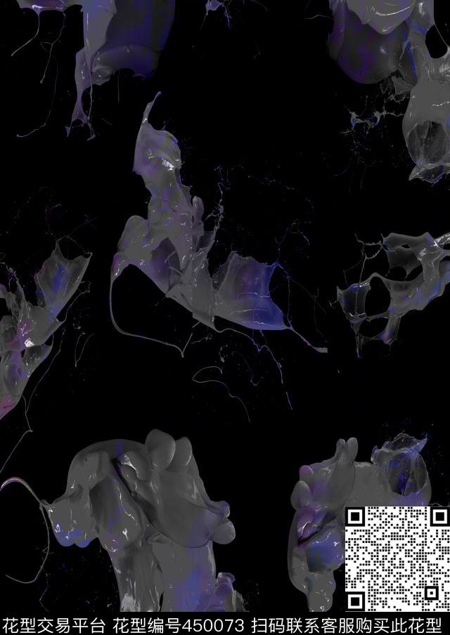 潮流抽象复古数码印花华亿平台下载（图片编号: 450073） - 瓦栏（Walan）