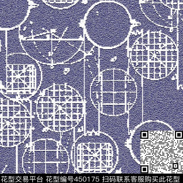 齿轮几何圈圈传统印花华亿平台下载（图片编号: 450175） - 瓦栏（Walan）