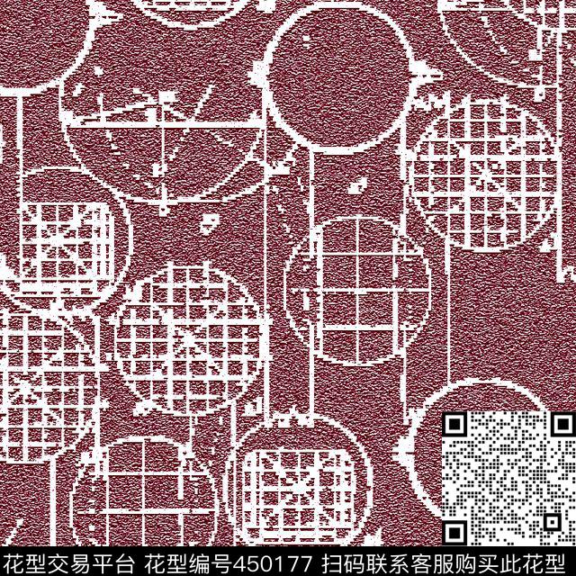 齿轮几何圈圈传统印花华亿平台下载（图片编号: 450177） - 瓦栏（Walan）