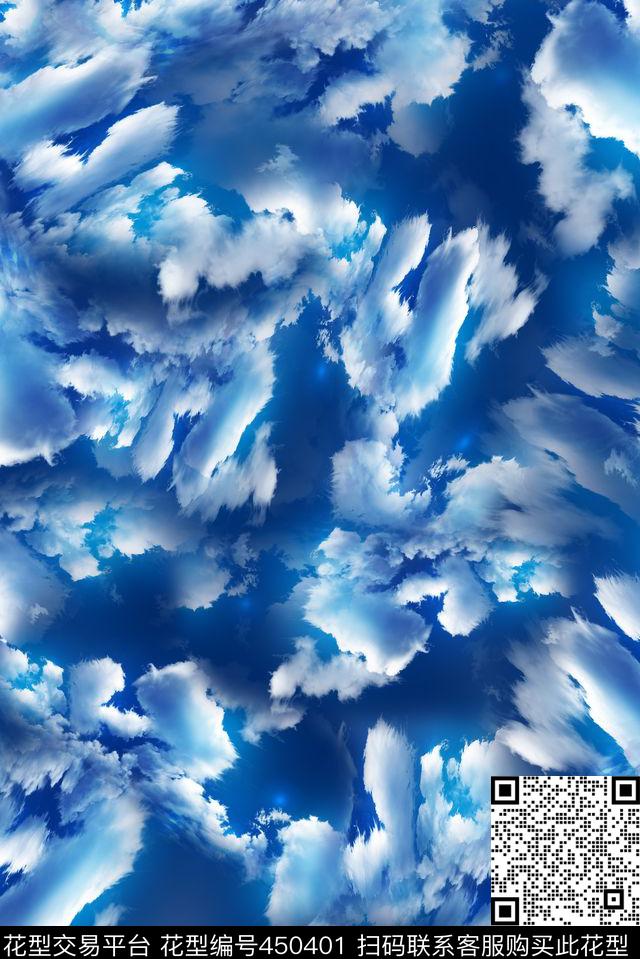云天空景观数码印花华亿平台下载（图片编号: 450401） - 瓦栏（Walan）
