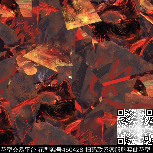 复古格子男装华亿平台数码印花华亿平台下载（图片编号: 450428） - 瓦栏（Walan）