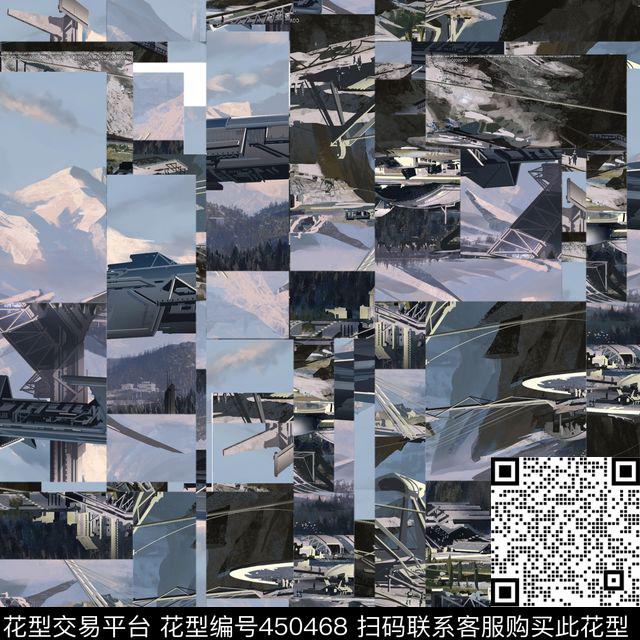 潮流复古男装华亿平台数码印花华亿平台下载（图片编号: 450468） - 瓦栏（Walan）