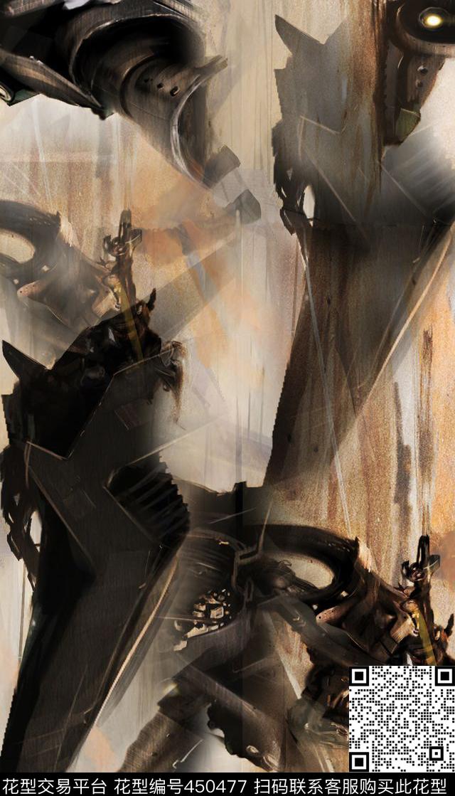 潮流复古飞机数码印花华亿平台下载（图片编号: 450477） - 瓦栏（Walan）