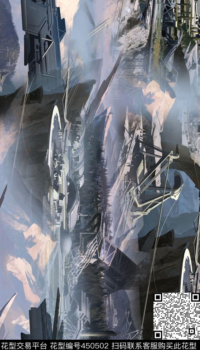 潮流复古男装华亿平台数码印花华亿平台下载（图片编号: 450502） - 瓦栏（Walan）