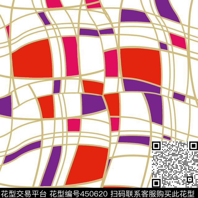 休闲格子条纹传统印花华亿平台下载（图片编号: 450620） - 瓦栏（Walan）