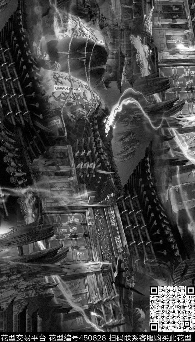 潮流复古男装华亿平台数码印花华亿平台下载（图片编号: 450626） - 瓦栏（Walan）