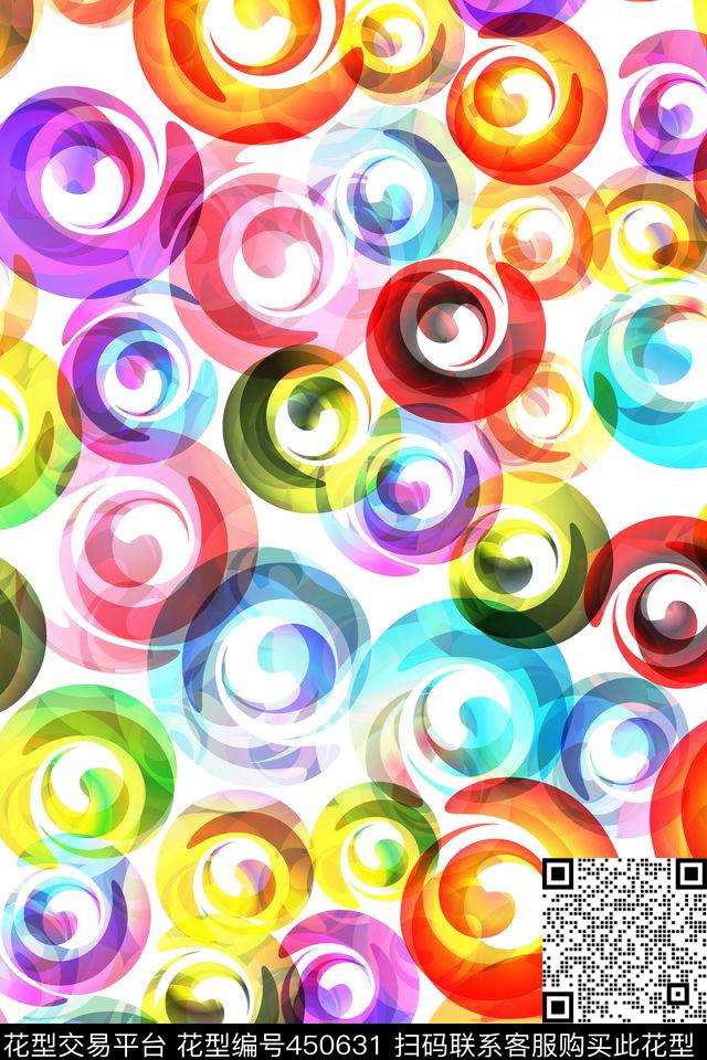 抽闲圈圈炫彩数码印花华亿平台下载（图片编号: 450631） - 瓦栏（Walan）