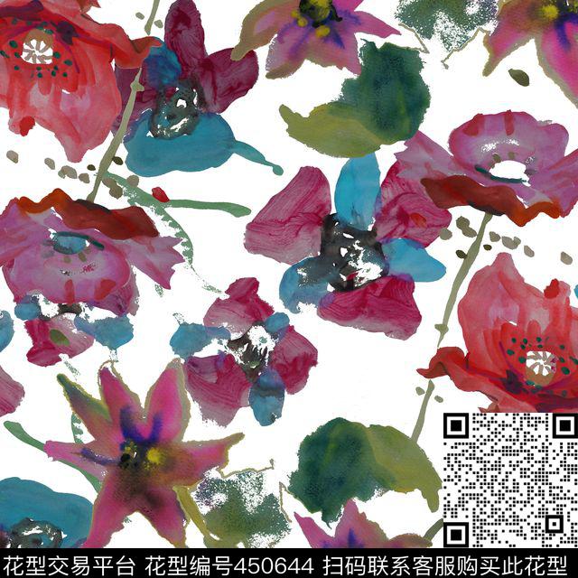 抽象大牌复古数码印花华亿平台下载（图片编号: 450644） - 瓦栏（Walan）