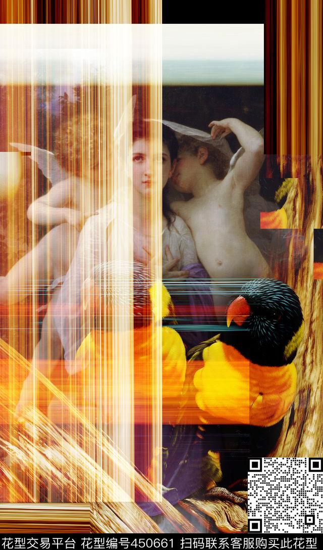 时尚定位滤色复古圣母数码印花华亿平台下载（图片编号: 450661） - 瓦栏（Walan）