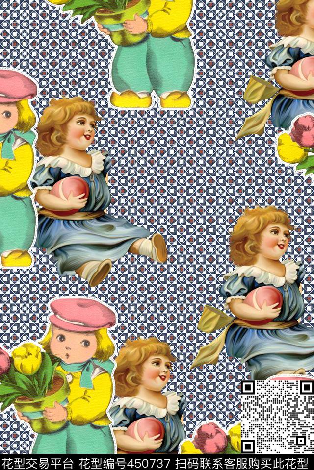 可爱童装小女孩数码印花华亿平台下载（图片编号: 450737） - 瓦栏（Walan）