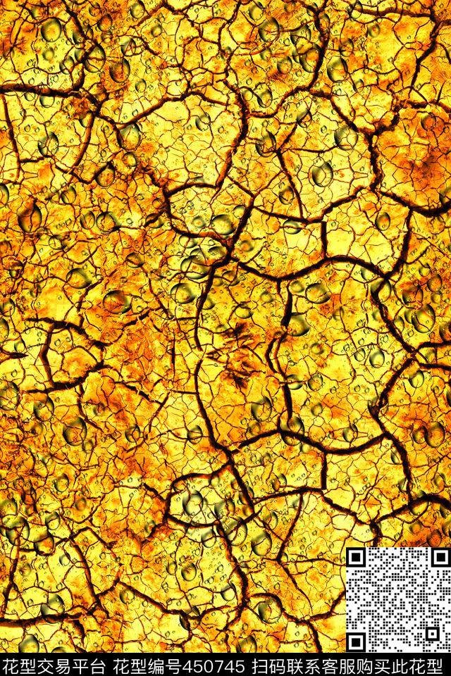 个性抽象肌理数码印花华亿平台下载（图片编号: 450745） - 瓦栏（Walan）