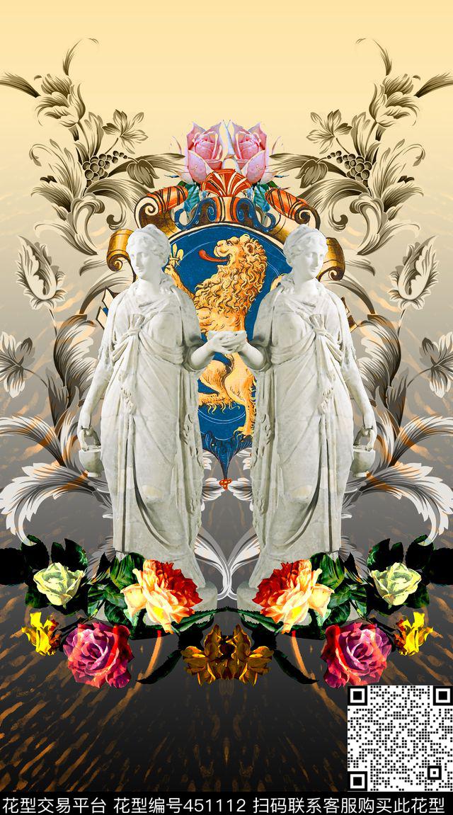 雕塑定位徽章数码印花华亿平台下载（图片编号: 451112） - 瓦栏（Walan）